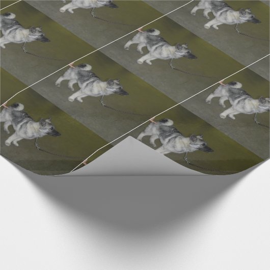 Akita-Packpapier Geschenkpapier (Ecke)