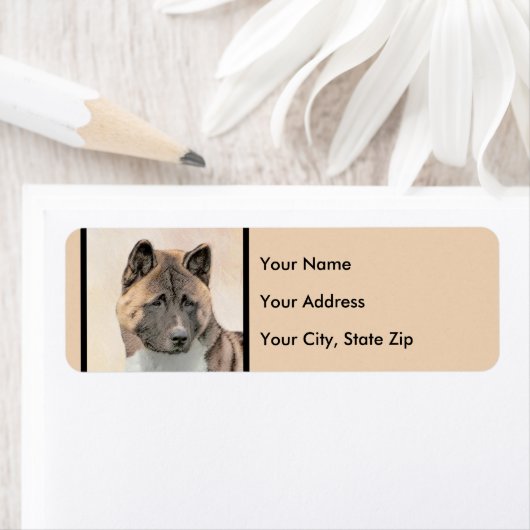 Akita Painting - Niedliche Original Hunde Kunst (Insitu)