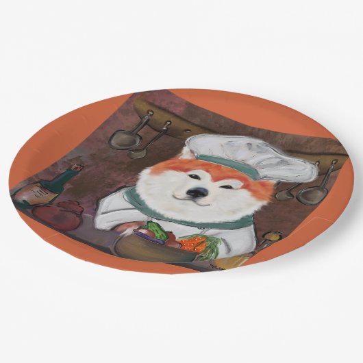 Akita Pappteller (Schrägansicht)