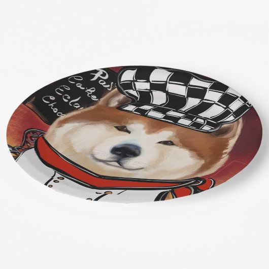 AKITA PAPPTELLER (Schrägansicht)