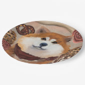AKITA PAPPTELLER (Schrägansicht)