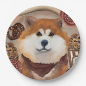 AKITA PAPPTELLER (Vorderseite)