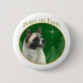 Akita Peace Button (Vorderseite)