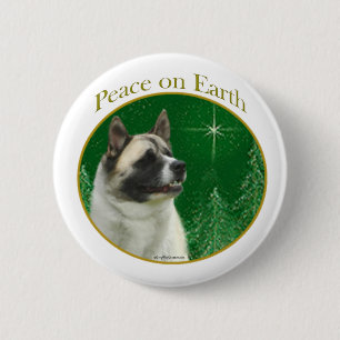 Akita Peace Button