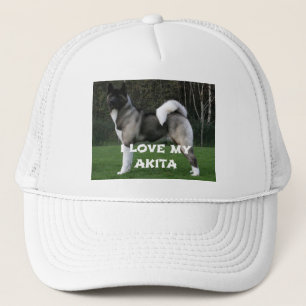 akita pinto black mask full love w pic truckerkappe