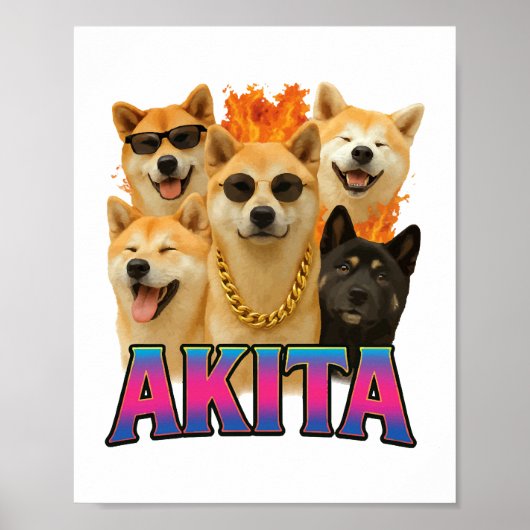 Akita poster (Vorne)