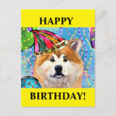 AKITA POSTKARTE (Vorderseite)