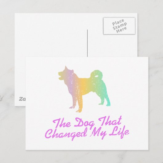 Akita Postkarte (Vorne/Hinten)