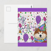 AKITA POSTKARTE (Vorne/Hinten)