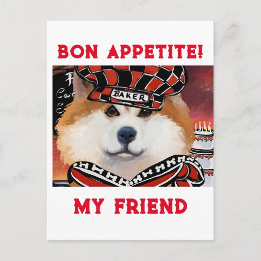 AKITA POSTKARTE (Vorderseite)