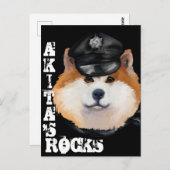 AKITA POSTKARTE (Vorne/Hinten)