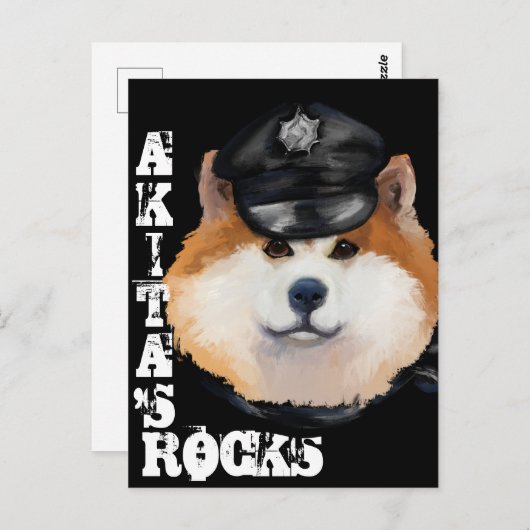 AKITA POSTKARTE (Vorne/Hinten)