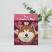 AKITA POSTKARTE (Stehend Vorderseite)