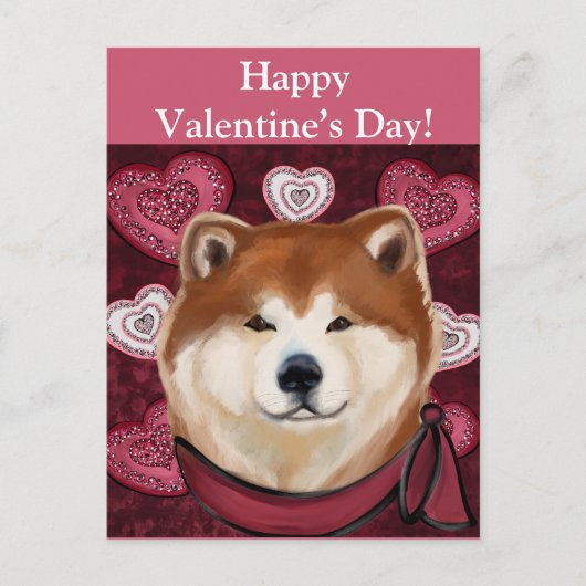 AKITA POSTKARTE (Vorderseite)