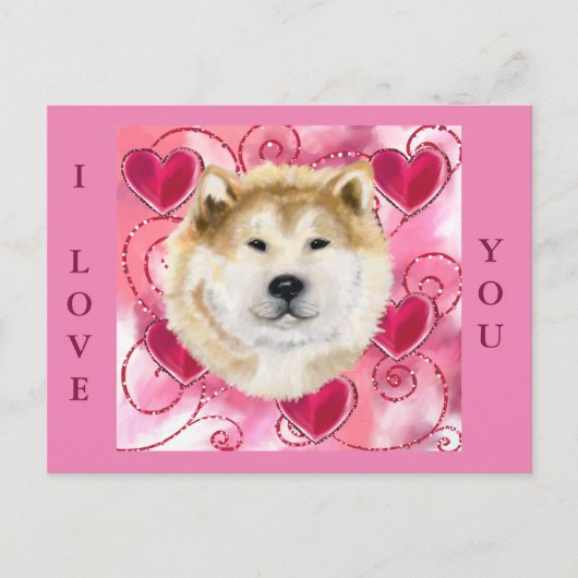 AKITA POSTKARTE (Vorderseite)