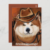 AKITA POSTKARTE (Vorne/Hinten)