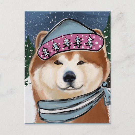 AKITA POSTKARTE (Vorderseite)