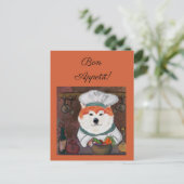 Akita Postkarte (Stehend Vorderseite)