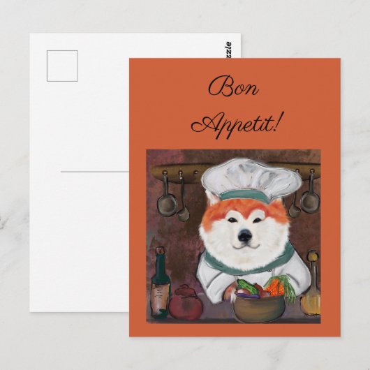 Akita Postkarte (Vorne/Hinten)