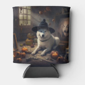 Akita Pumpkins Halloween Beängstigend Dosenkühler (Vorderseite)