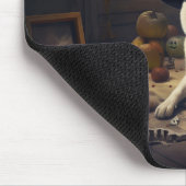 Akita Pumpkins Halloween Beängstigend Mousepad (Ecke)