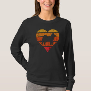 Akita Puppy Retro Vintag Heart Akita Inu Akita Do T-Shirt