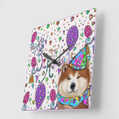 AKITA QUADRATISCHE WANDUHR (Winkel)