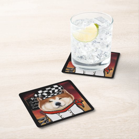 AKITA RECHTECKIGER PAPPUNTERSETZER (Vor Ort)