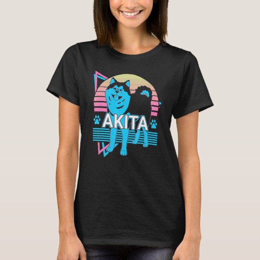 Akita Retro T-Shirt (Vorderseite)