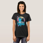 Akita Retro T-Shirt (Vorne ganz)