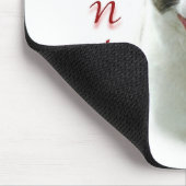 Akita Santa Paws Mousepad (Ecke)