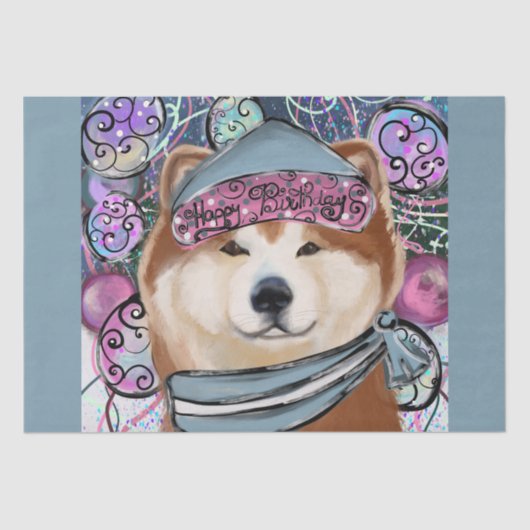 AKITA SEIDENPAPIER (Vorderseite)