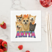 Akita serviette (Beispiel)