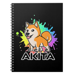 Akita shiba inu dog masters Cute Dog Gift Notizblock
