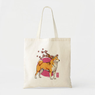 akita shiba inu hund japanese cherblüte sakura tragetasche