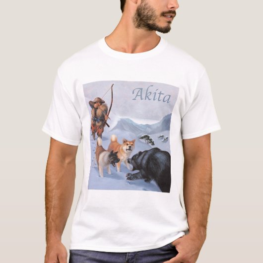 Akita-Shirt T-Shirt (Vorderseite)