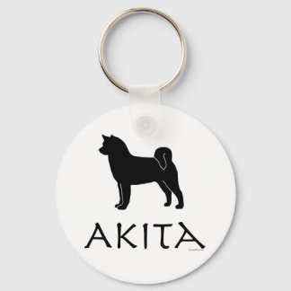 Akita Silhouette Schlüsselanhänger