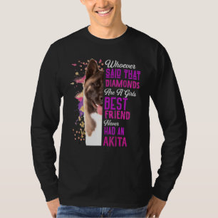 Akita sind ein Girl besten Freund Hund Mama Mama M T-Shirt