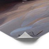 Akita Snowy Sleigh Ride Weihnachtsdekor Poster (Ecke)