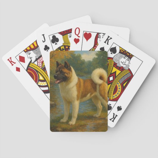 Akita Spielkarten (Rückseite)