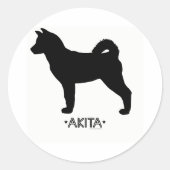 Akita Sticker (Vorderseite)
