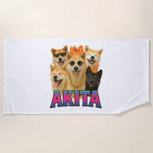 Akita  strandtuch