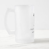 Akita-Tasse Mattglas Bierglas (Links)