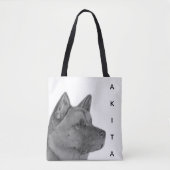 Akita Tote Bag Tasche (Vorderseite)