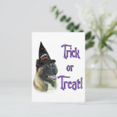 Akita Trick Postkarte (Stehend Vorderseite)