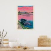 Akita Tsuchizaki von Kawase Hasui Poster (Küche)