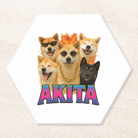 Akita untersetzer (Vorderseite)