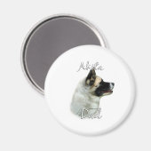 Akita Vater 2 Magnet (Vorderseite/Rückseite)