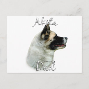 Akita Vater 2 Postkarte