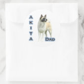 Akita Vater 4 - Aufkleber (Tasche)